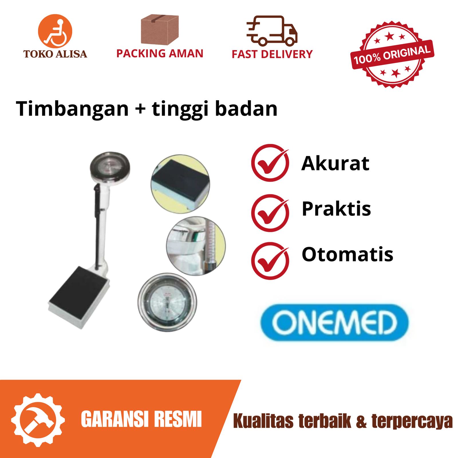 Timbangan + tinggi badan
